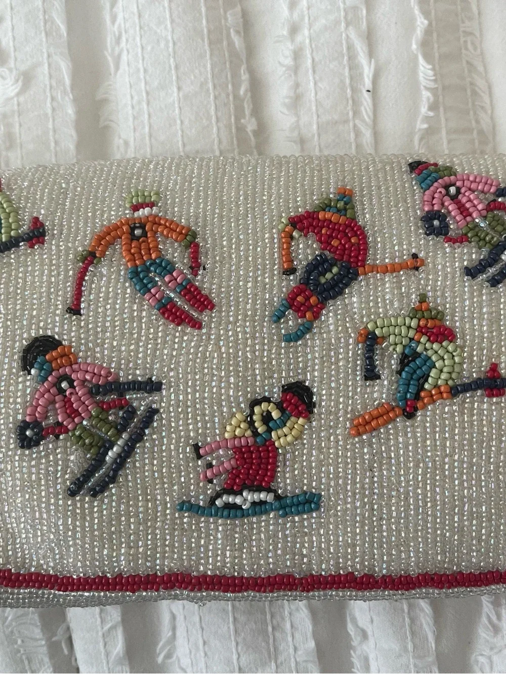 Anthropologie beaded skiers shoulder bag. NWT - Picture 2 of 4